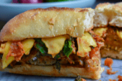 Chicken with Sauce Sandwich