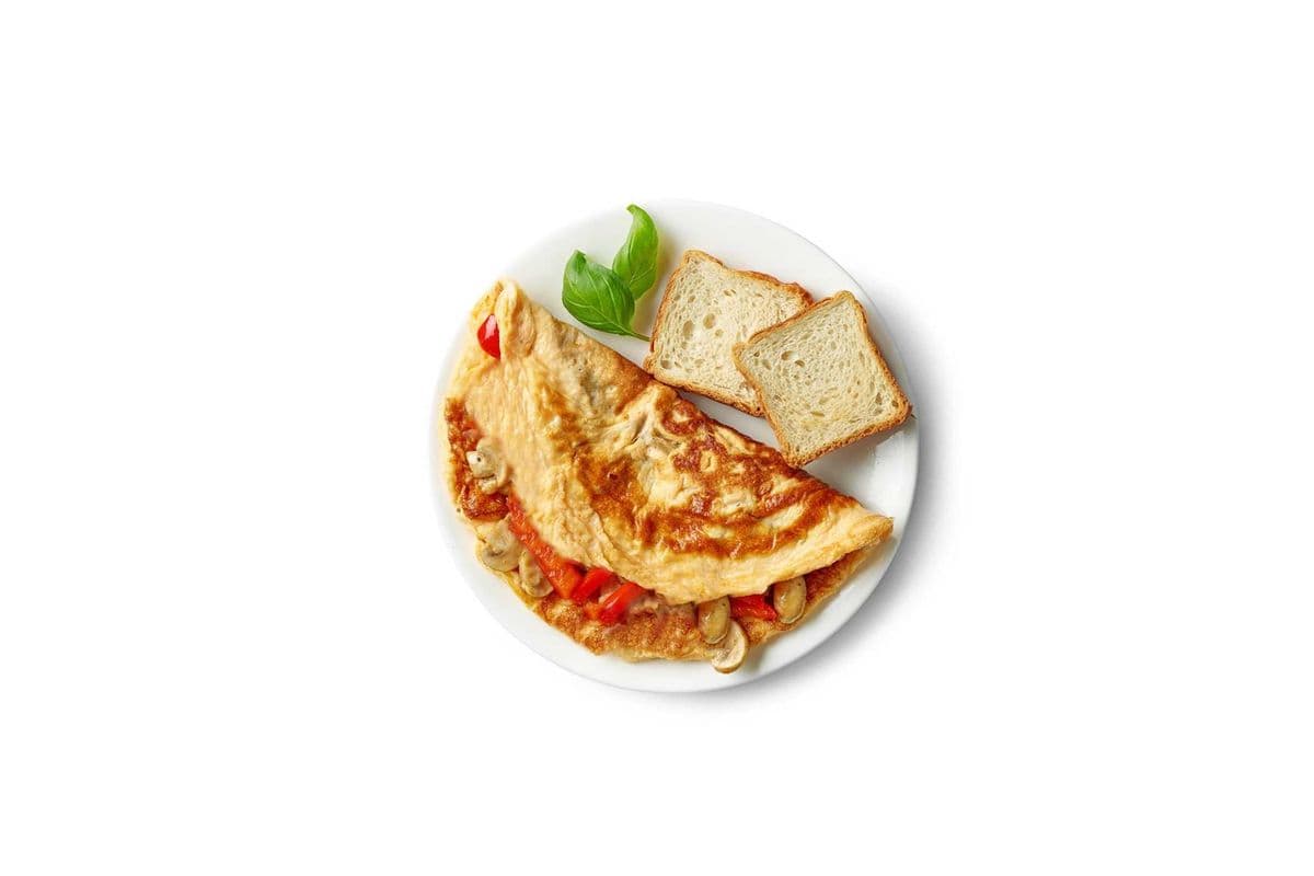 Omelette with Two Toast
