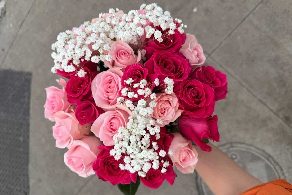 Mixed Pink Roses - 2 Dozen (24 Stems)