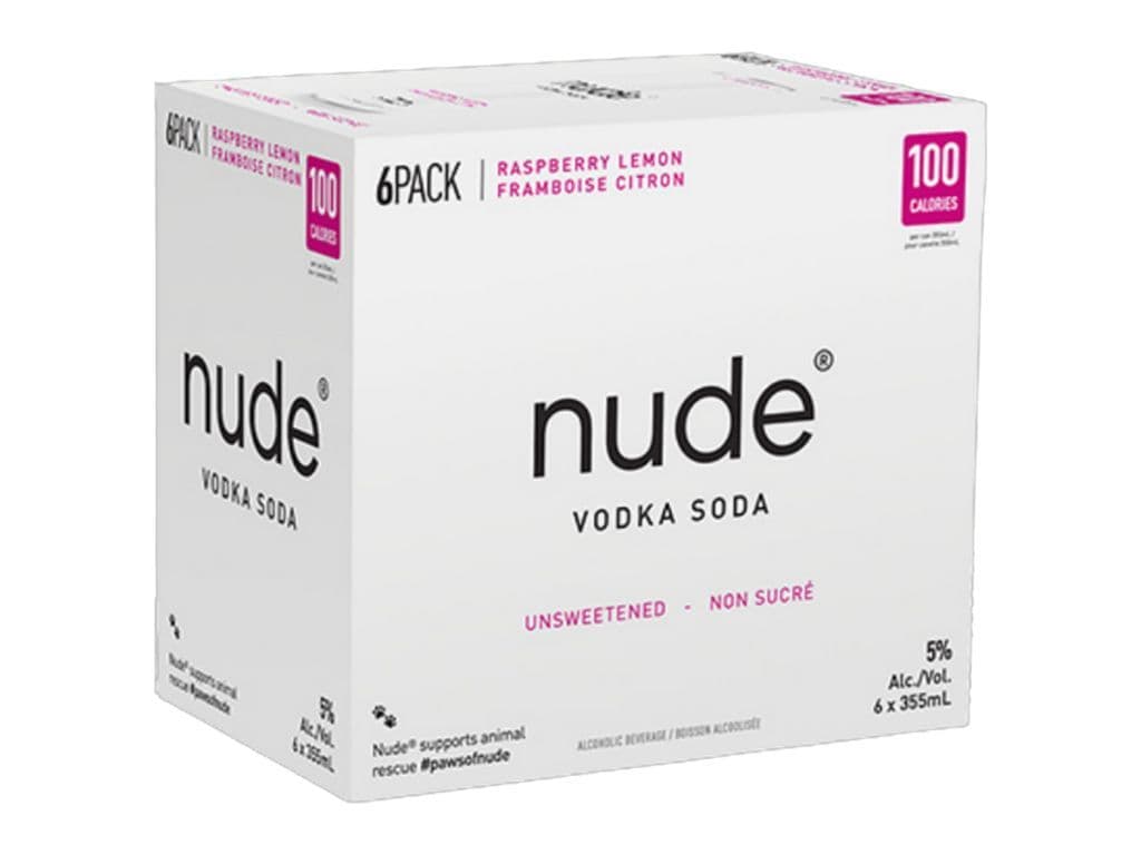 Nude Vodka Soda - Raspberry Lemon 6pk