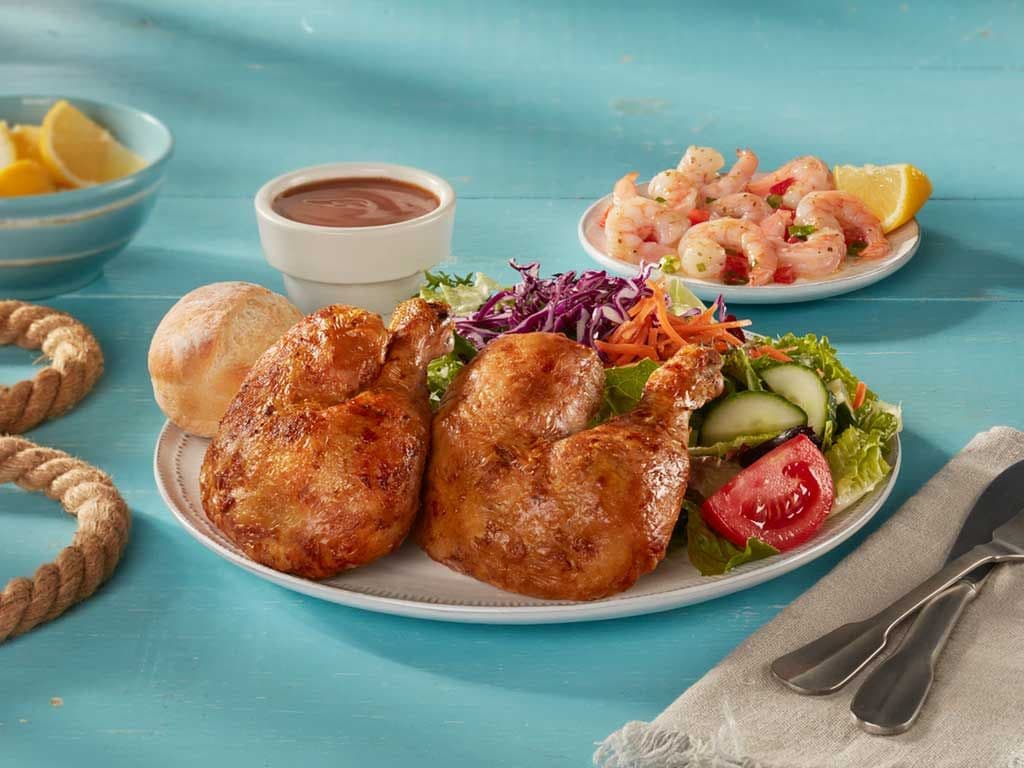 Double Leg & Garlic Shrimp