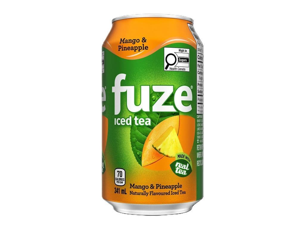 Fuze Iced Tea Mango Pineapple Beverage 355ml Drink Can