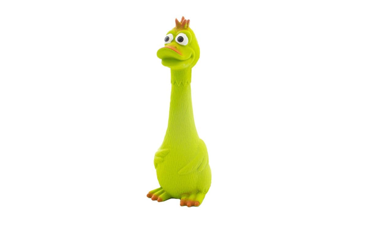 8" Pampered Pal Long Neck Duck Latex Dog Toy