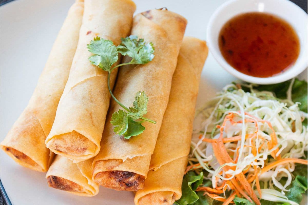 1. Vegetable Spring Rolls (5pcs)