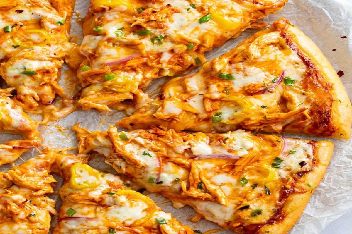 8. 12" Medium Buffalo Chicken Pizza