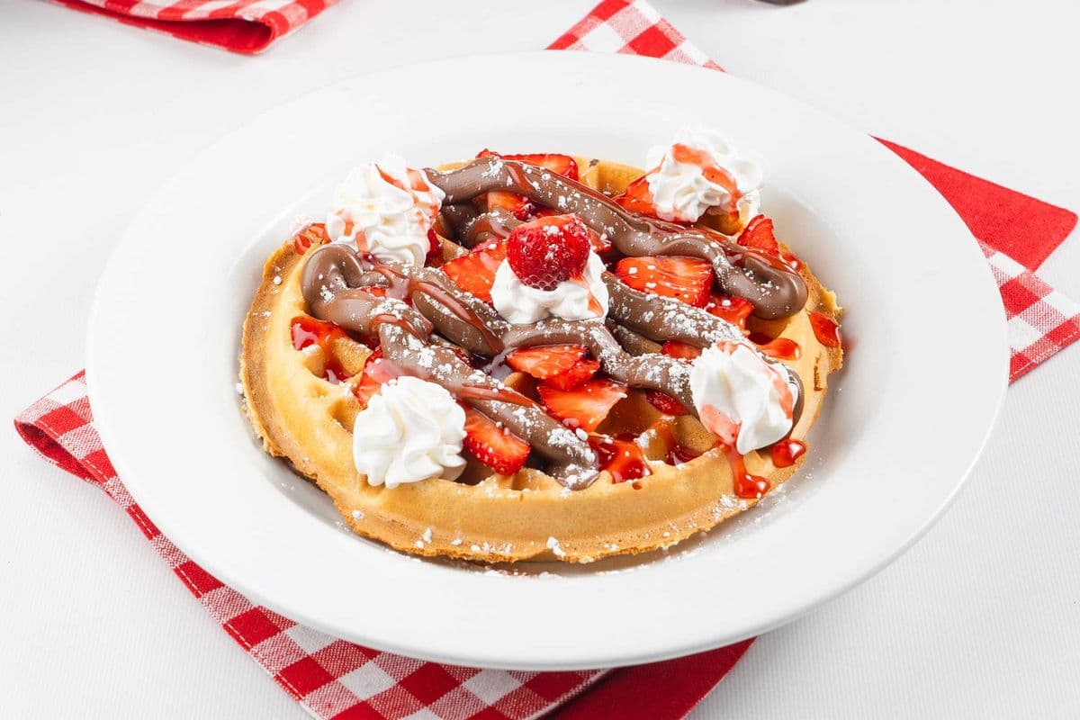 Nutella Strawberry Waffle