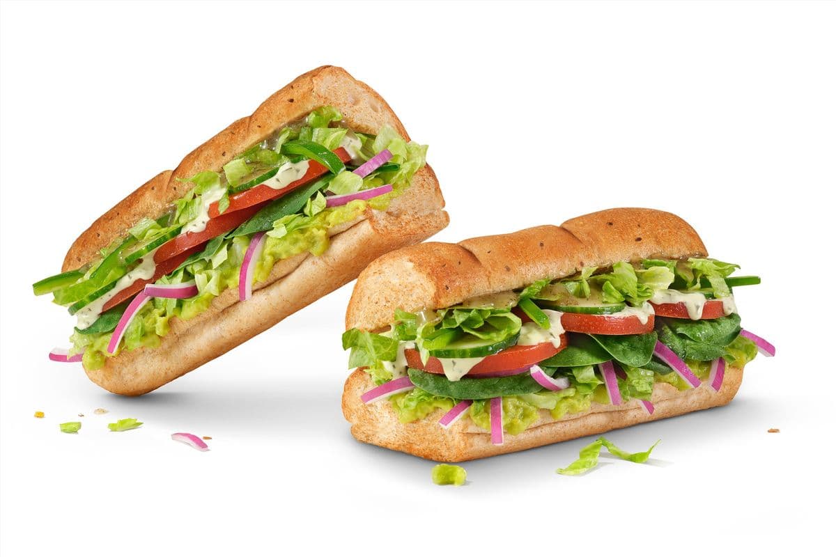 Footlong Green Goddess Veggie Sub (800 Cals)