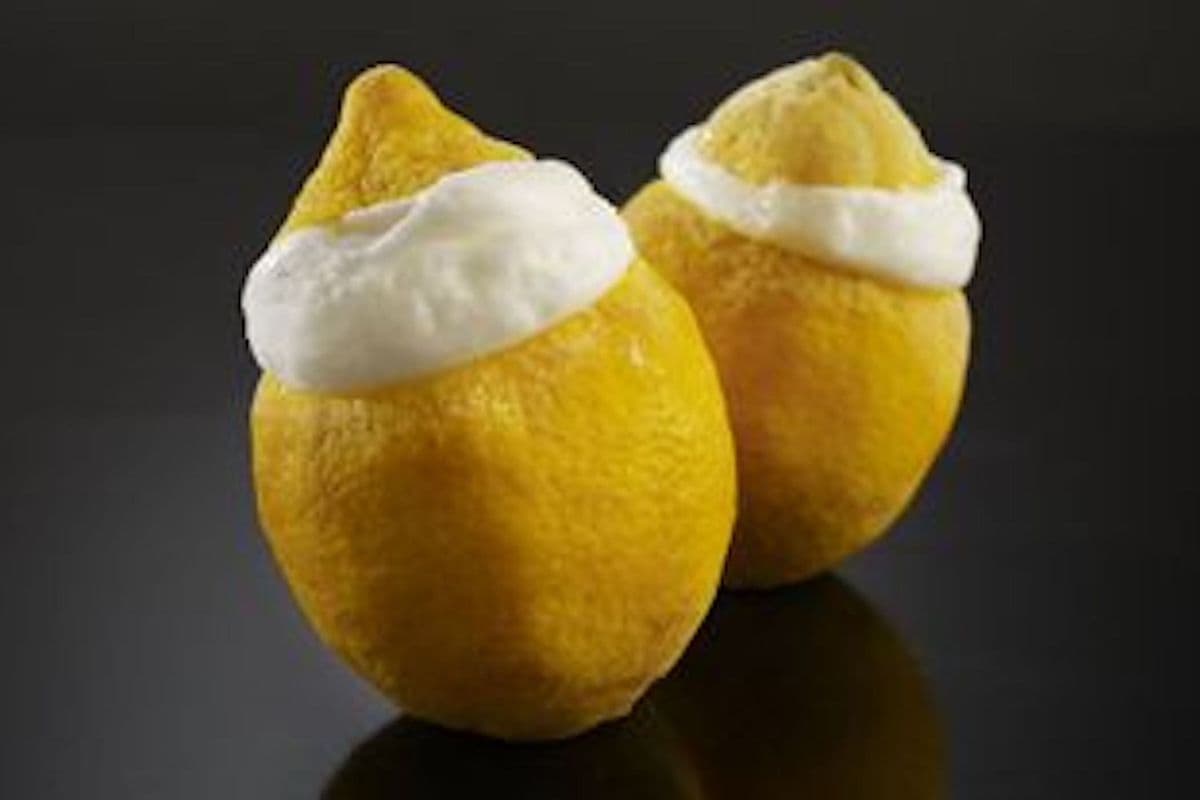 Lemon Fruit Filled with Gelato - Dairy Free