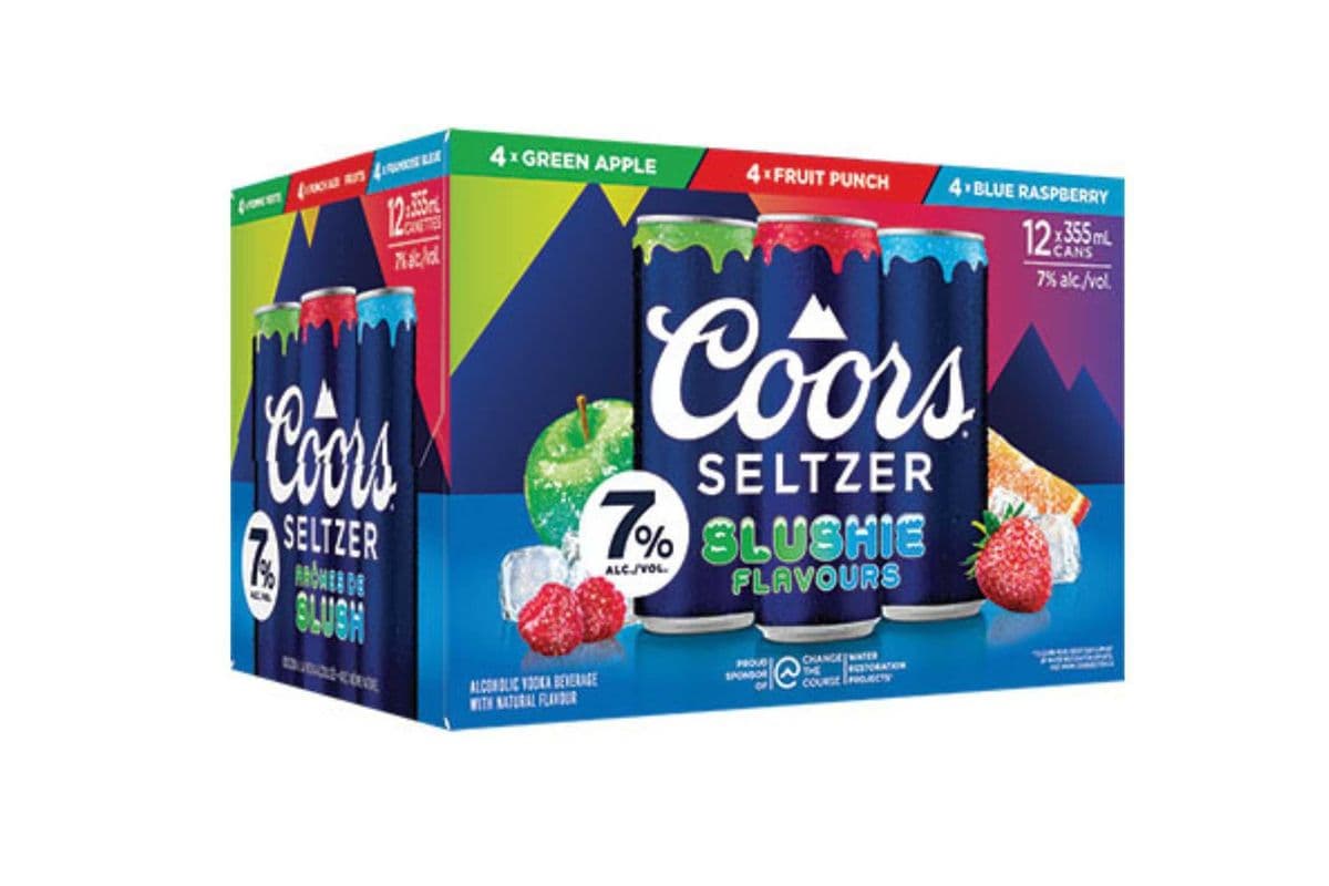 Coors Seltzer Slushie Variety Pack (12 x 355ml)
