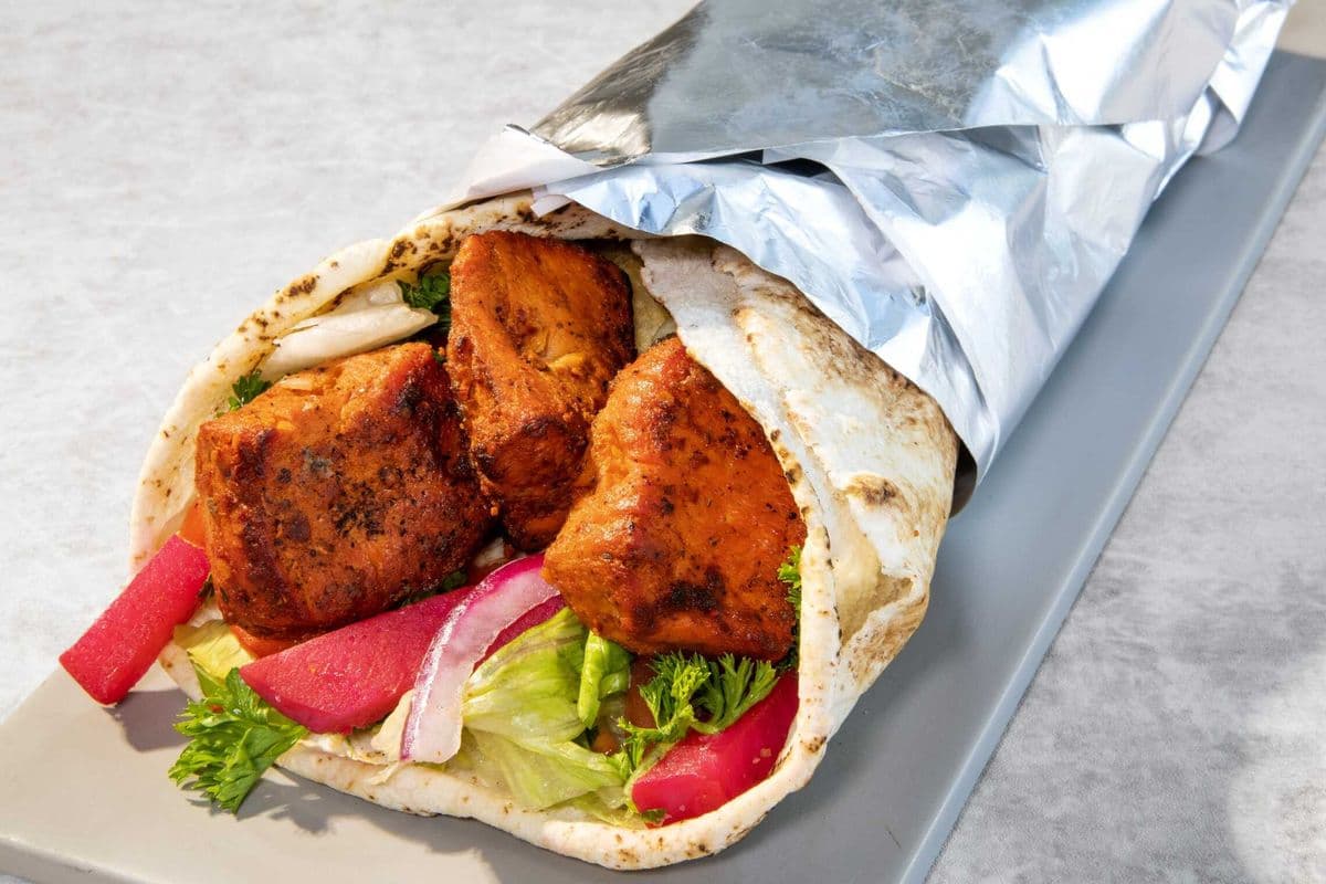 Spicy Chicken Tikka Kabob Wrap