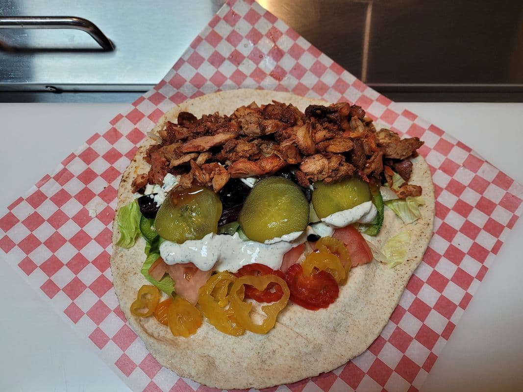 Large Tandoori Chicken Pita Wrap
