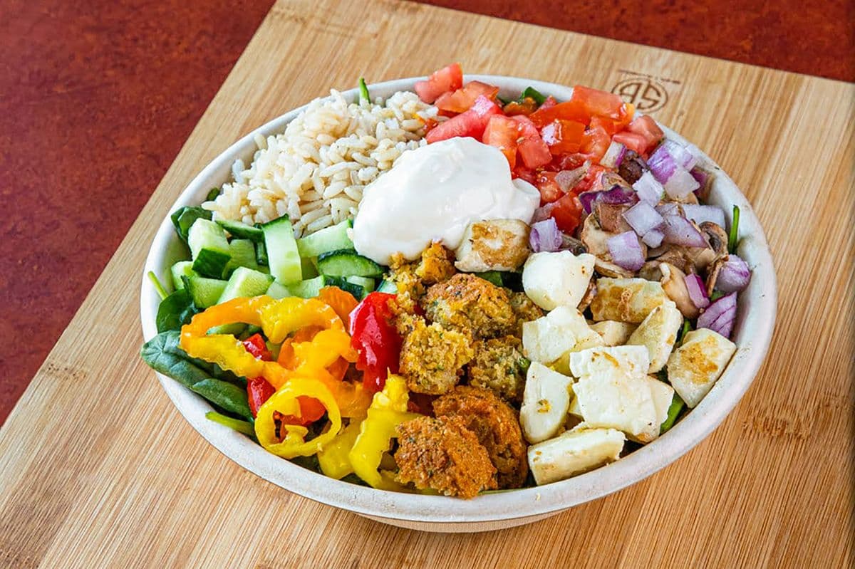 6" Petita - Halloumi and Falafel Rice Bowl (270 Cals)