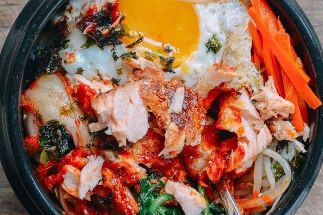 Spicy Salmon Bibimbap