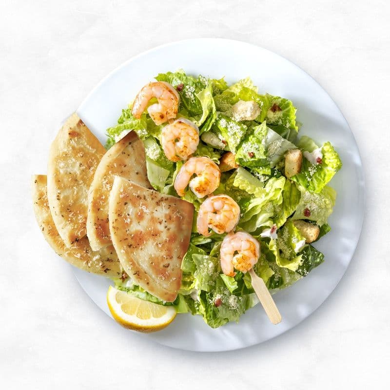 Souvlaki And Salad
