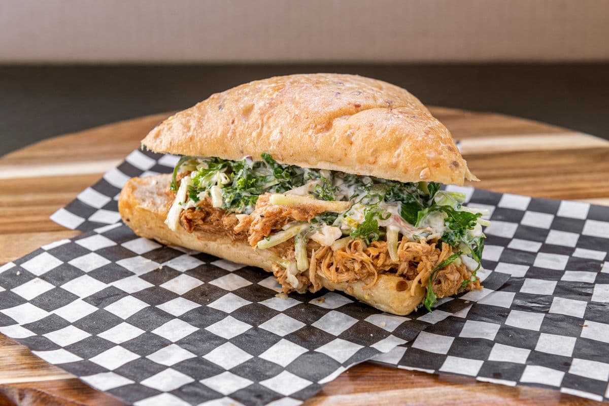 Korean BBQ Pulled Chicken Sandwich