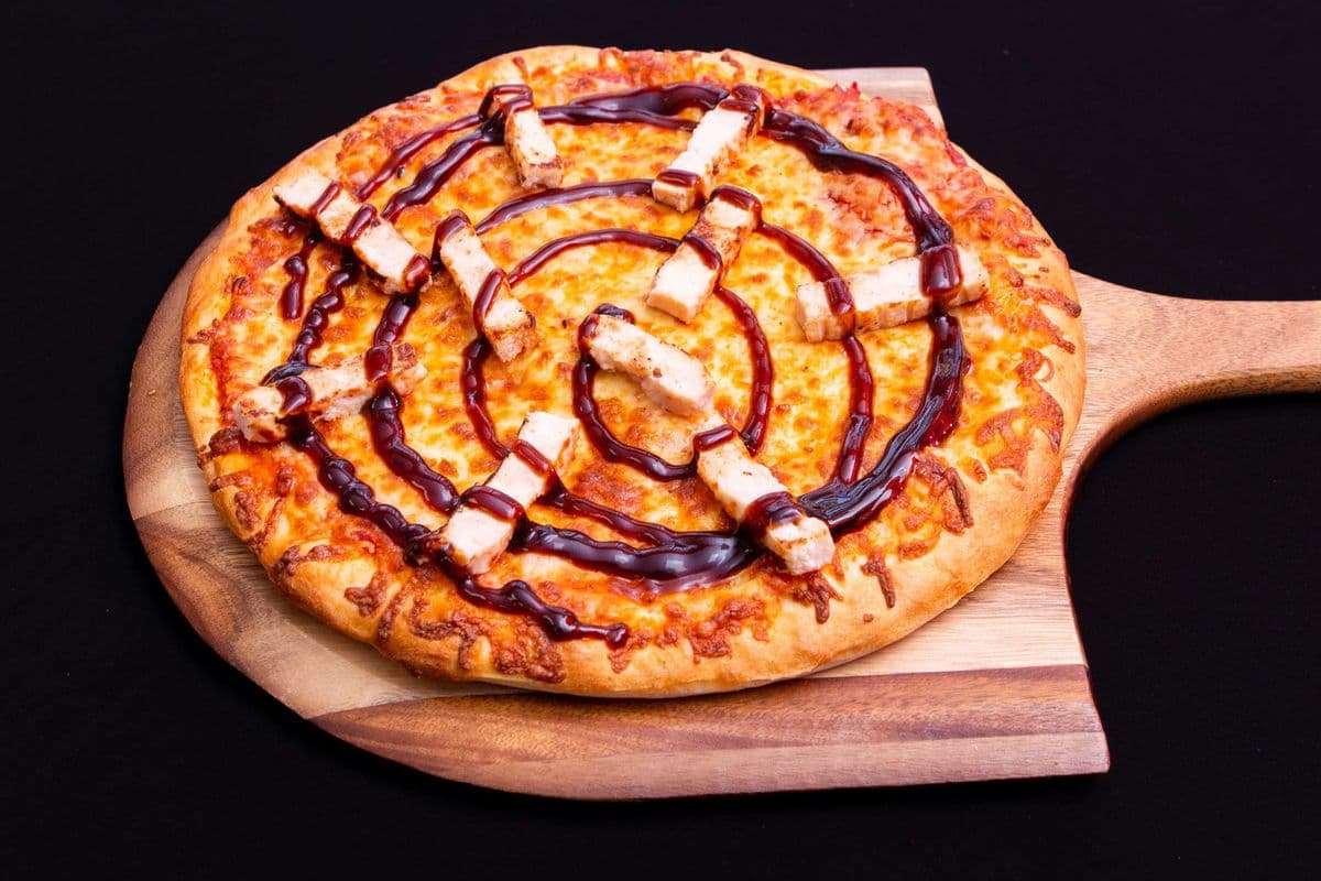 Pizza large au poulet teriyaki