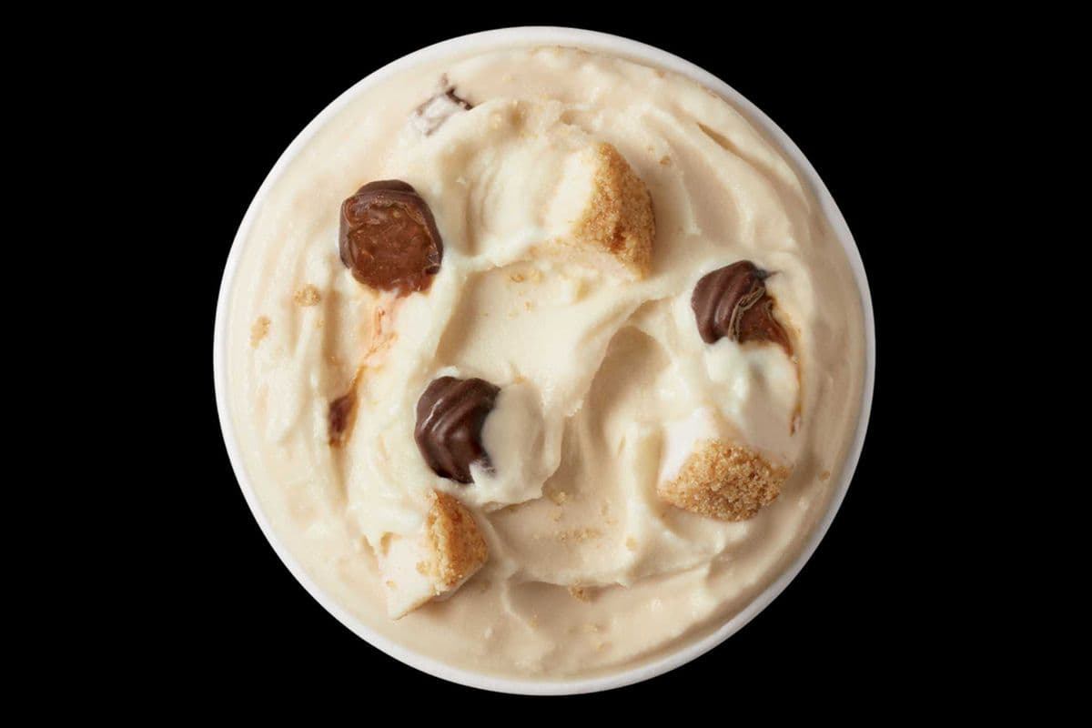 Caramel Fudge Cheesecake Blizzard® Treat
