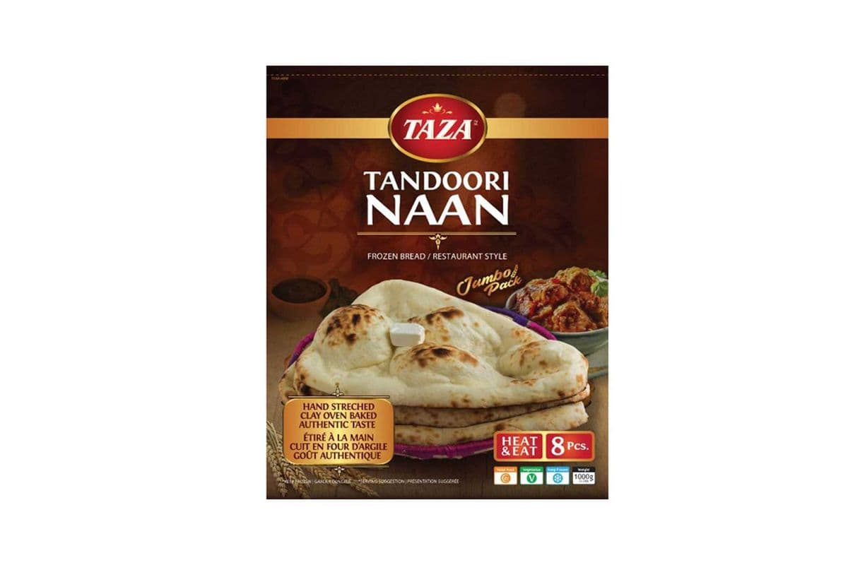 Taza Frozen Tandoori Naan (8 pcs)