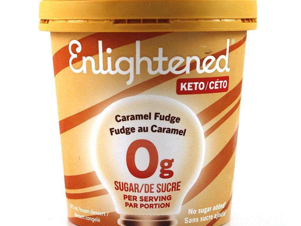Keto Enlightened Caramel Fudge Ice Cream 0g Sugar