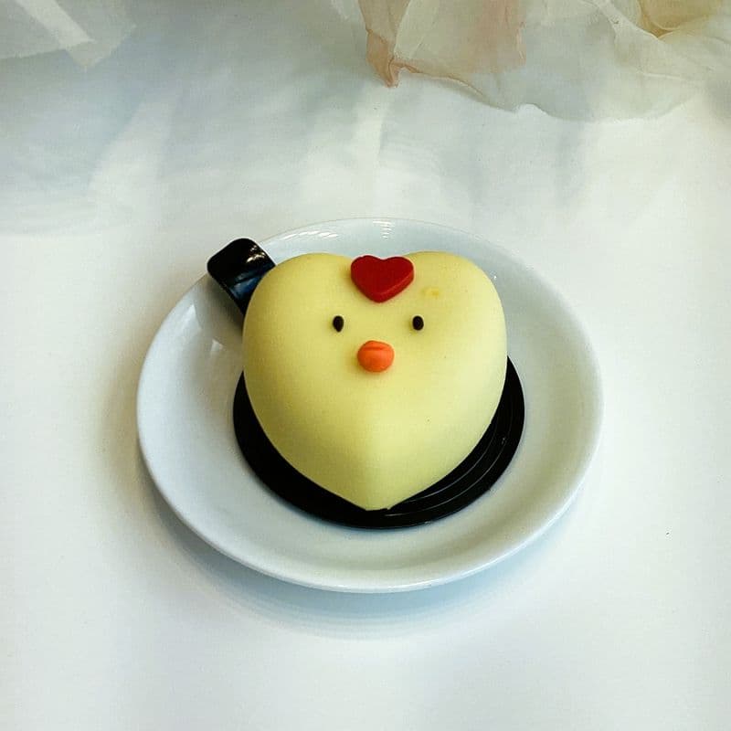 Heart Peach Oolong Tofu Cheesecake Mini