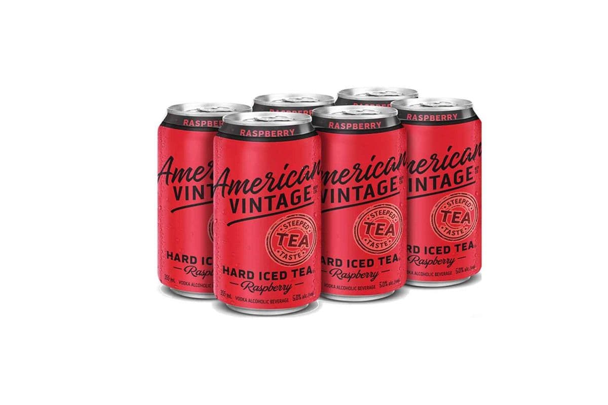 113869 - AMERICAN VINTAGE RASPBERRY HARD ICED TEA (6 x 355 ML (CANS))