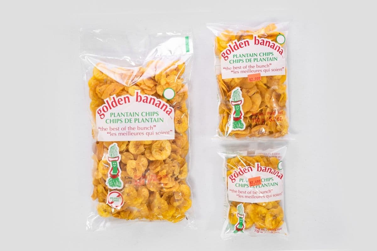 Golden Banana Plantain Chips