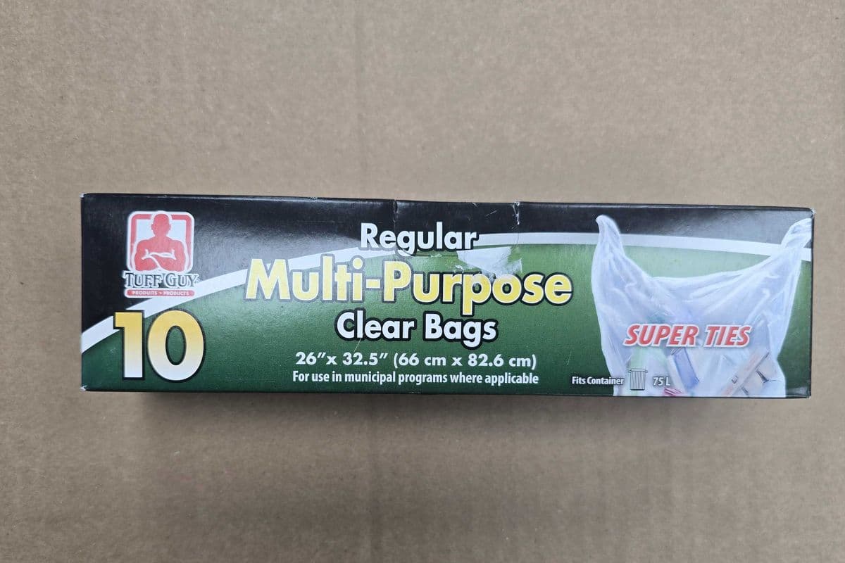 Regular Multi-purpose Clear Bags. (26×32.5) 75l (75l)