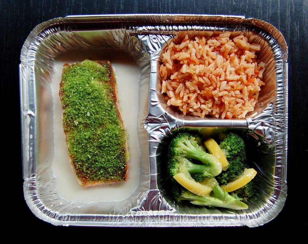 TV Dinner - Herb Crusted Salmon