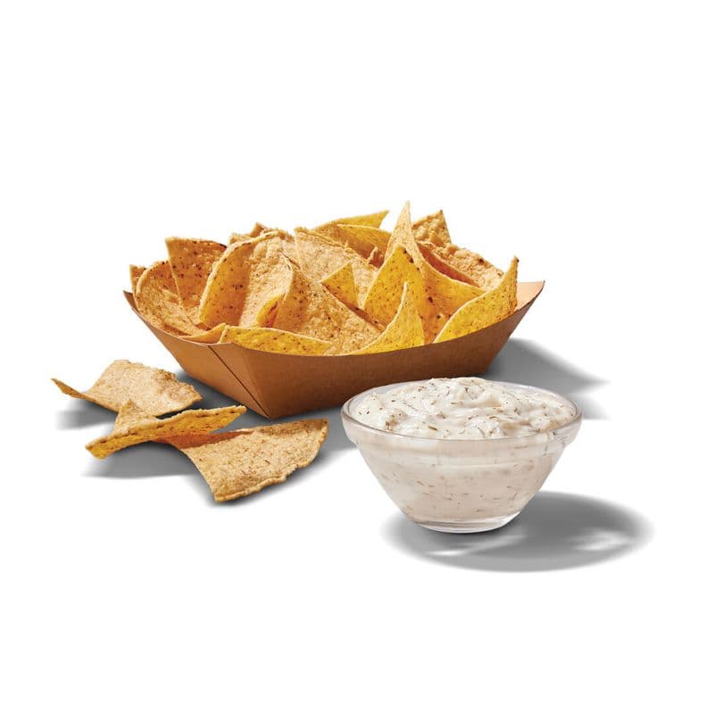 CHIPS & 2oz PICKLE MAYO DIP