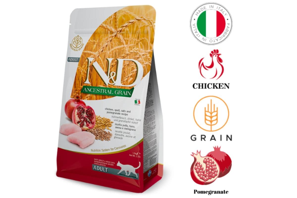 Farmina - Ancestral Grain Chicken & Pomegranate Dry Cat Food (3.3 lbs)