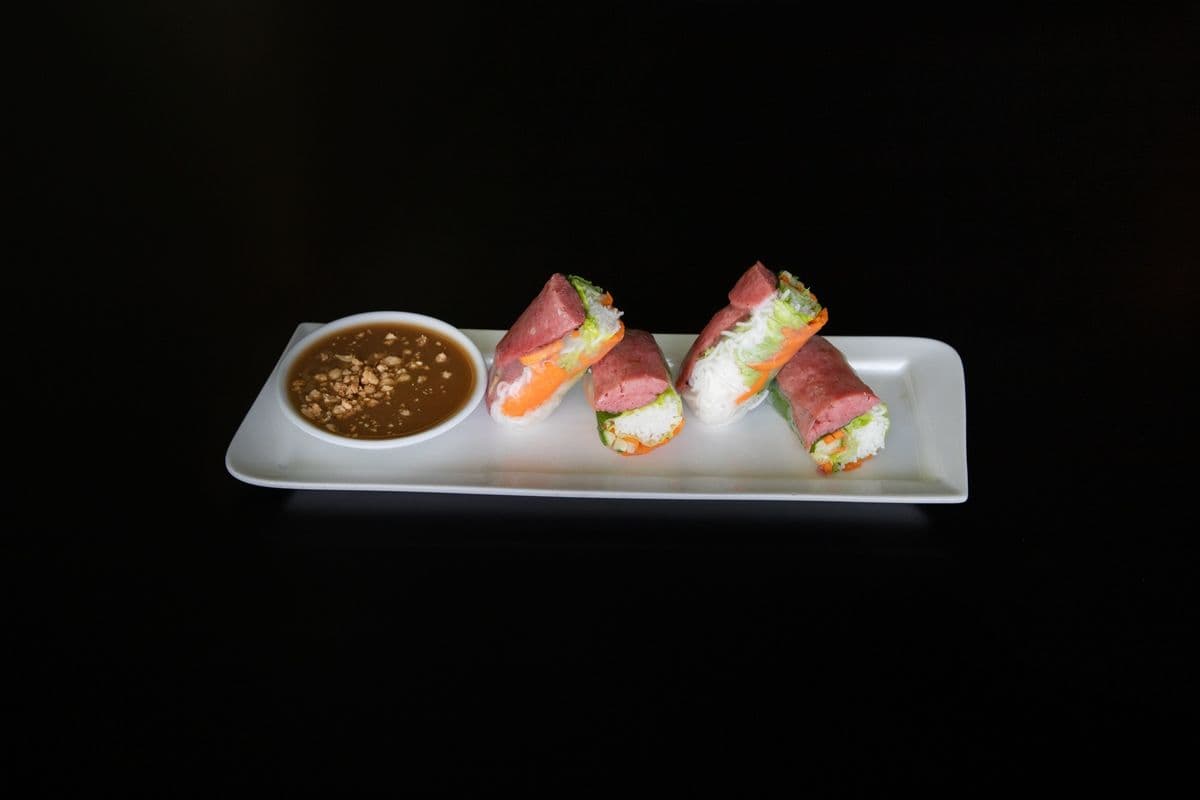 Grilled Vietnamese Sausage Rice Wrap