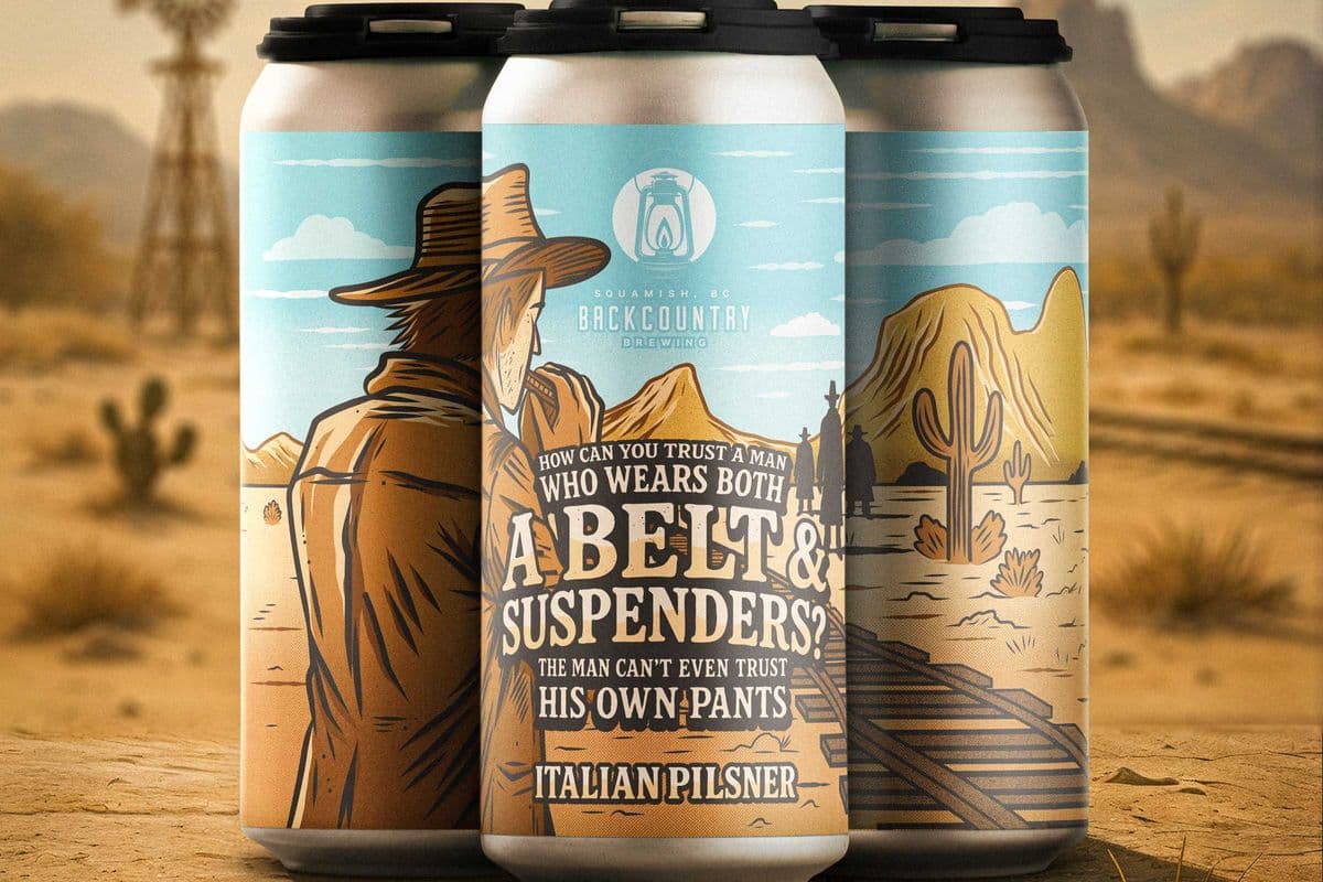 How Can You Trust A Man Who Wears Both A Belt And Suspenders? The Man Can't Even Trust His Own Pants (Italian Pilsner) (4 x 473 ml)