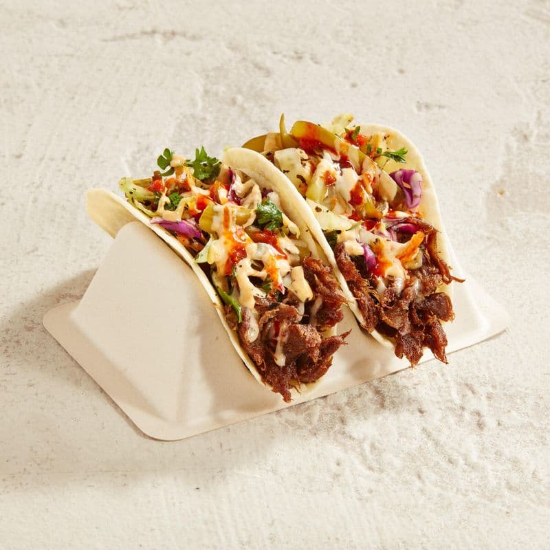 Ghost Pepper Shawarma Taco - Pulled Shiitake / Taco - Ghost Pepper Shawarma - Shiitake effiloché