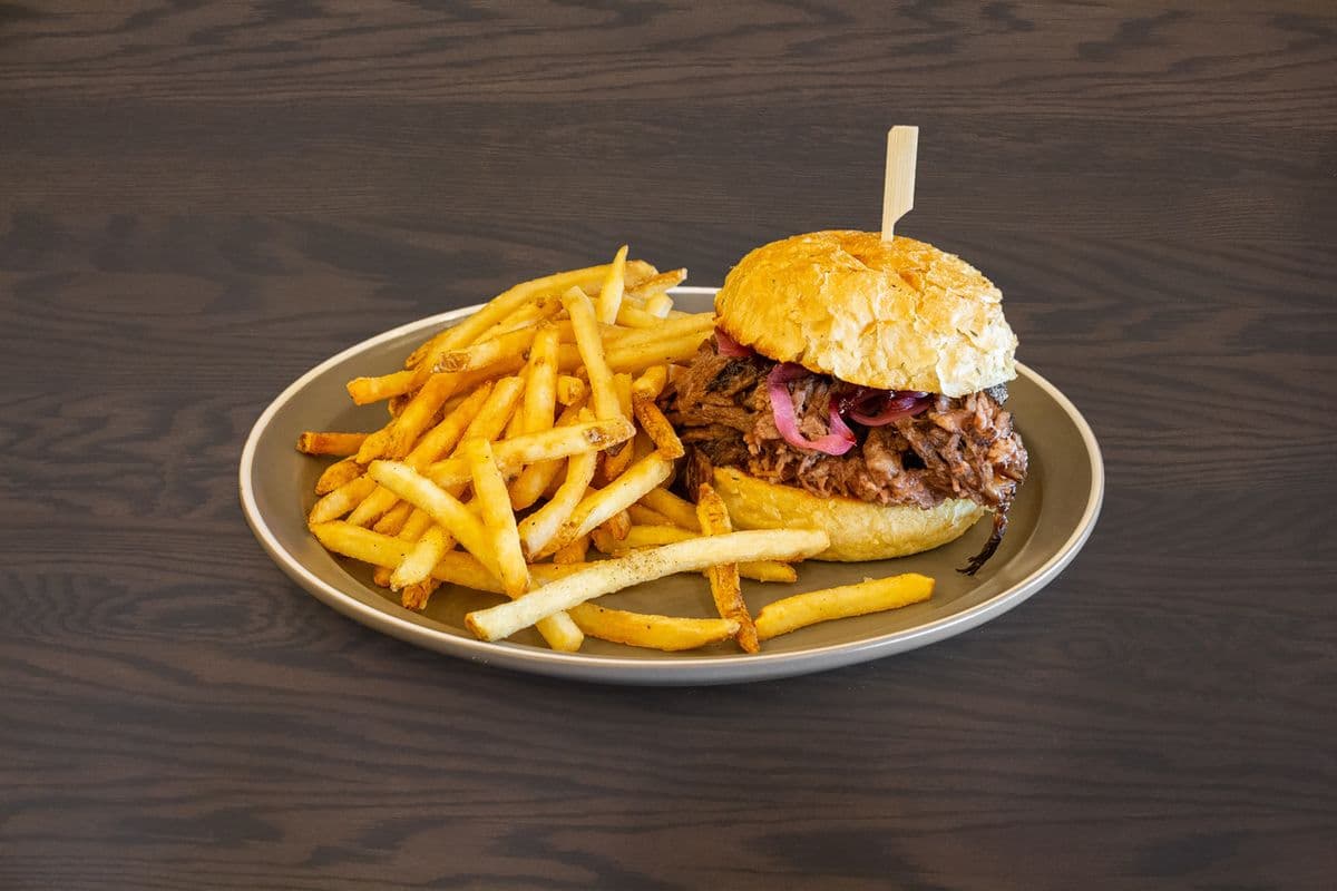 Smoked Brisket on a Bun