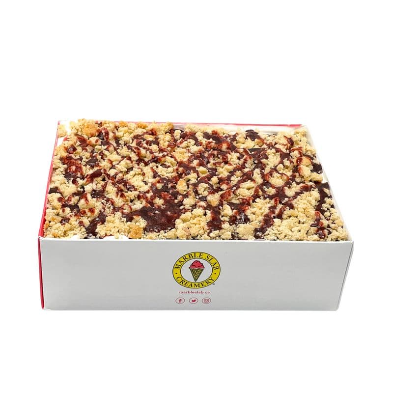 Raspberry Cheesecake Ice Cream Crumble