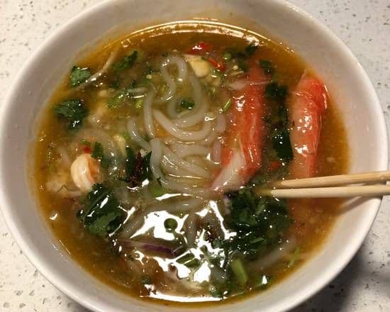 S6a. Crab and Shrimp with Tapioca Noodles Soup - bánh canh tôm cua
