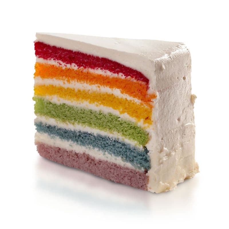 Rainbow Burst Cake