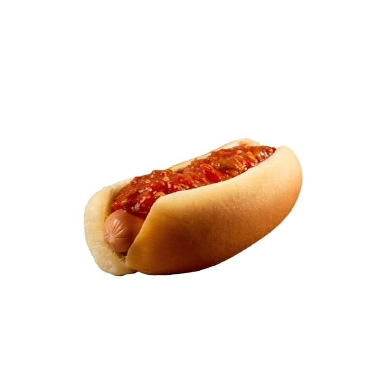 Hot dog Michigan avec fromage en tranche / Michigan Hot Dog with Sliced Cheese