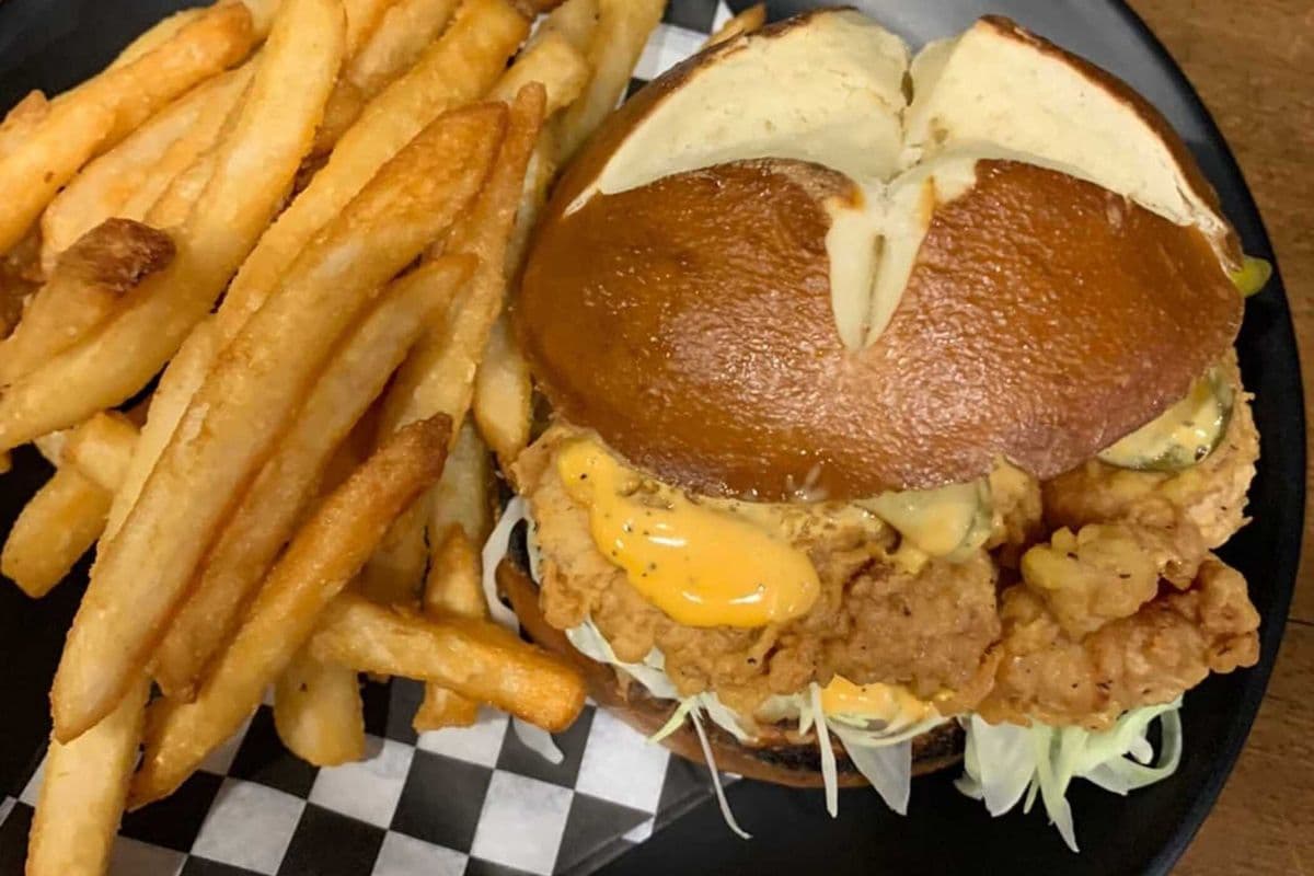 Galbi Fried Chicken Burger