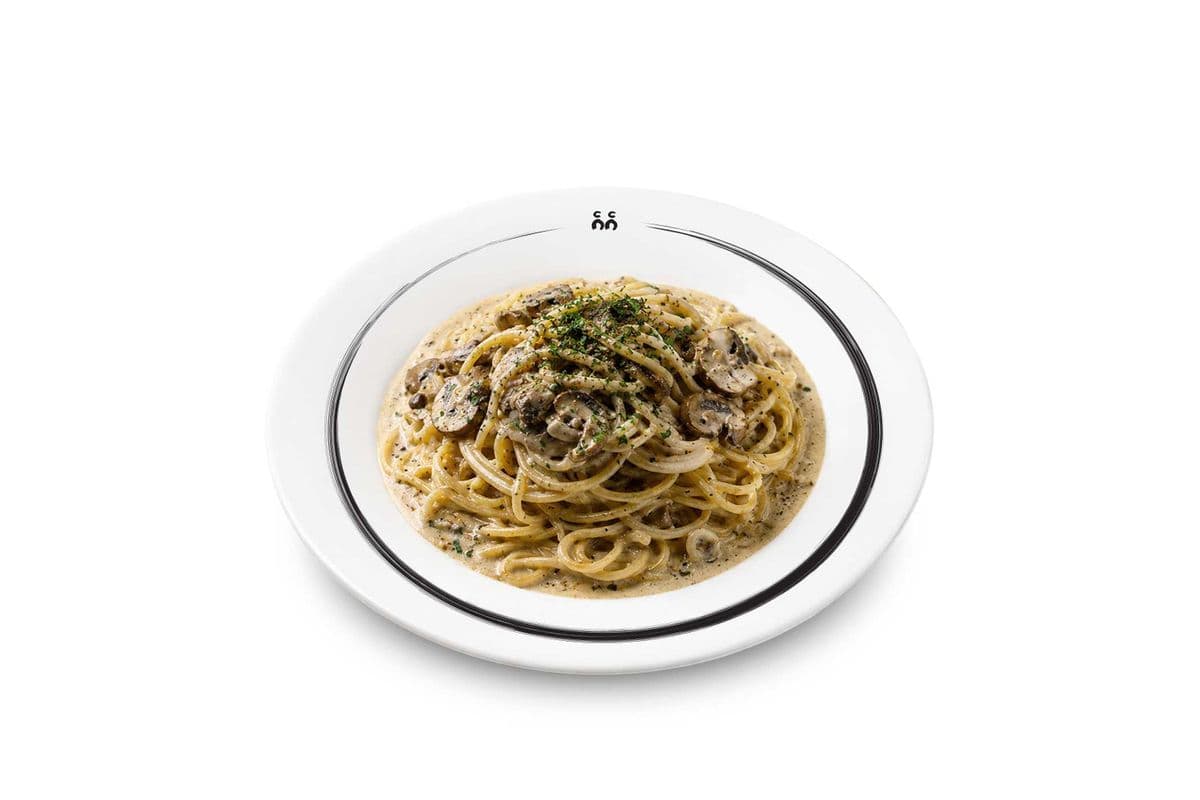 Truffle Oil Creamy Mushroom Pasta