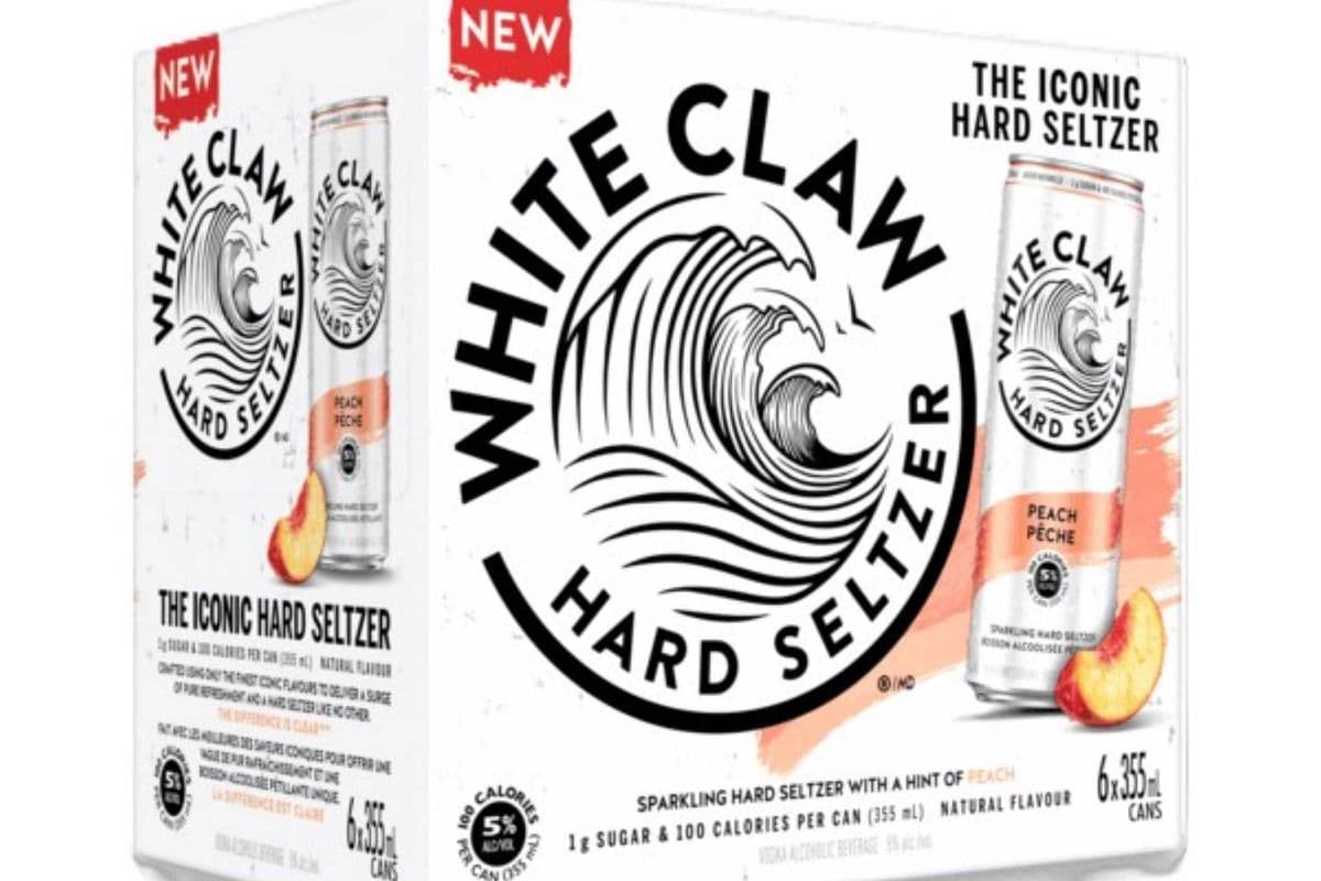 WHITE CLAW PEACH 6X355ML (1 x 6X355ML)