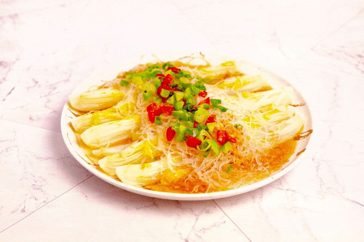 187. Steamed Baby Cabbage with Vermicelli and Garlic - 蒜蓉粉丝娃娃菜