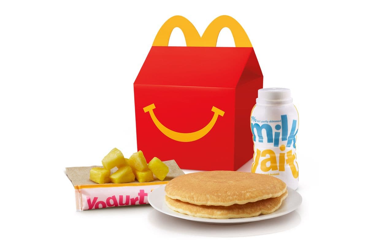 Happy Meal Hotcakes with Pineapple Chunks [650-750 Cals]