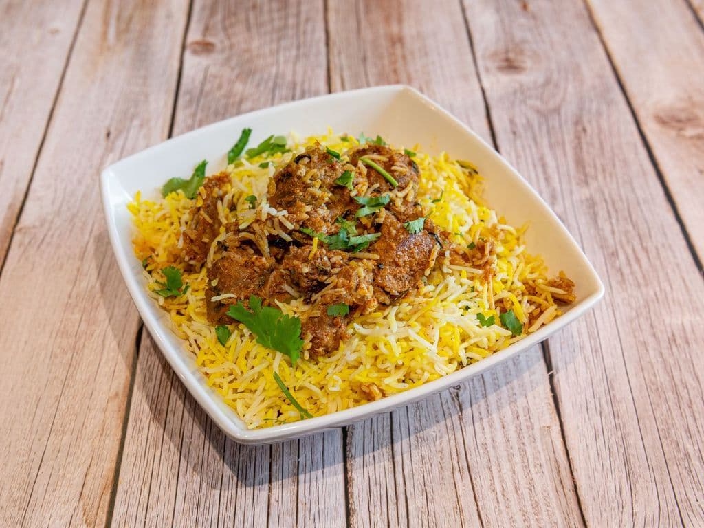 Ghee roast Goat Biryani- Bone in