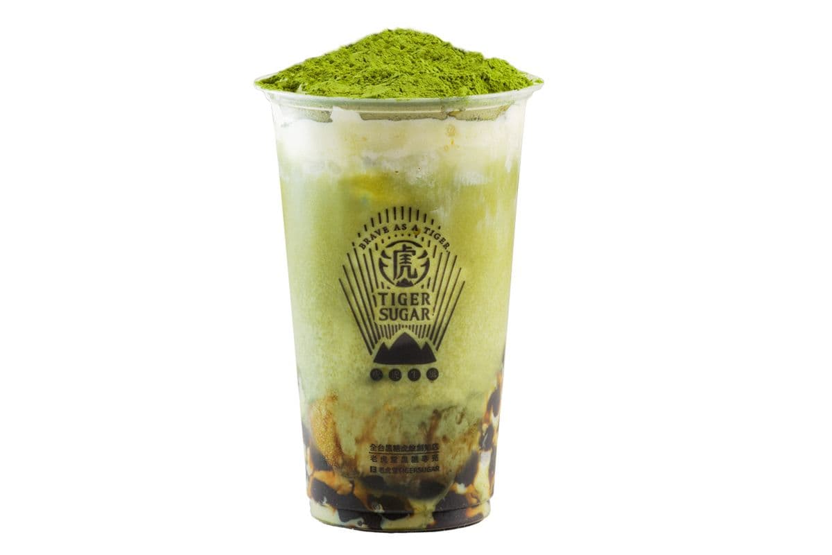 Matcha Mochi Boba Milk w/cream / 黑糖抹茶波霸厚鮮奶/ 含奶霜