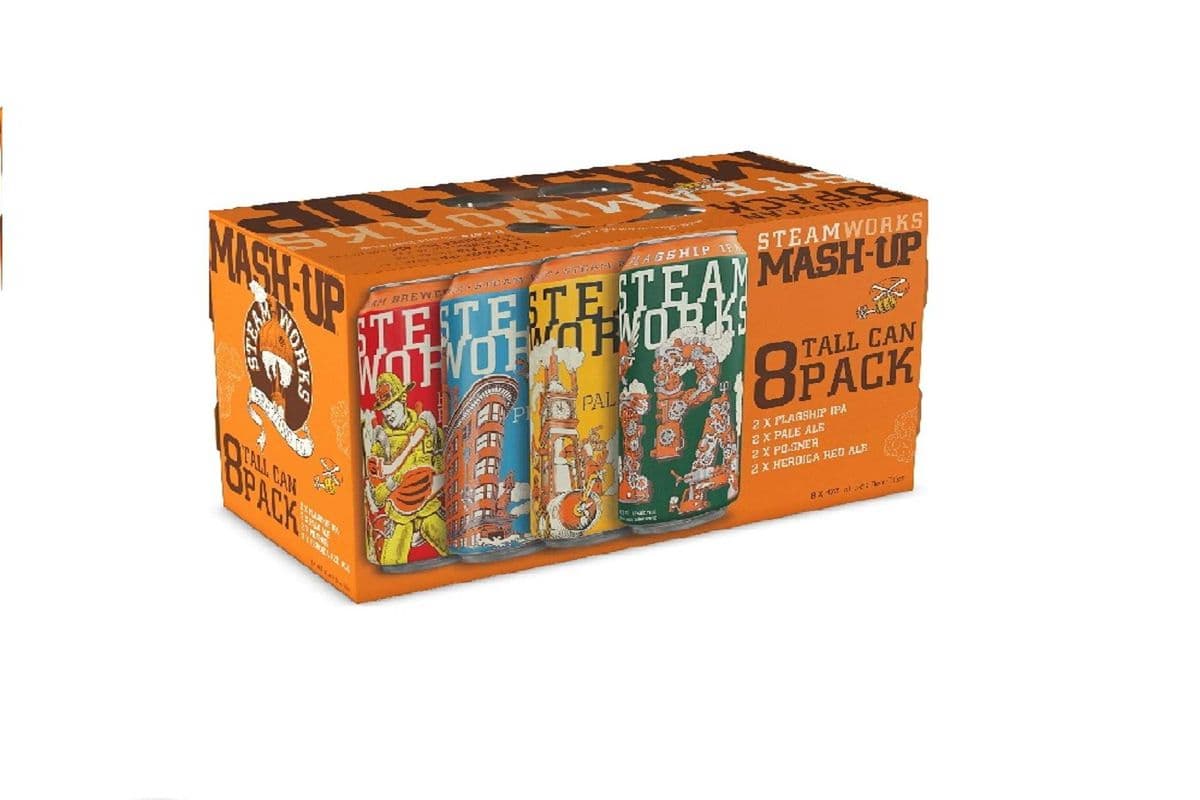 862375 - STEAMWORKS TALL CAN MASH UP (8 x 473ML CANS )