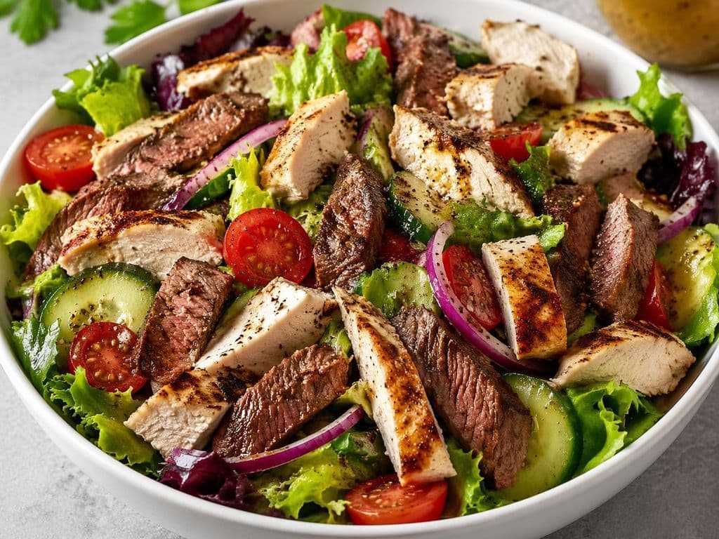 Chicken & Beef Mix Salad