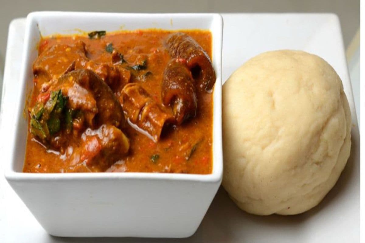 Ogbono Soup with Swallow