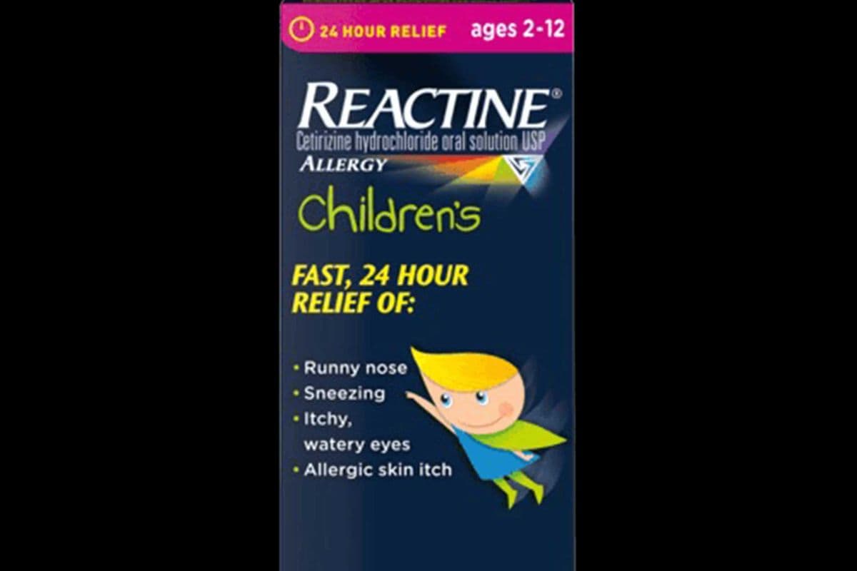 Reactine Children's Syrup 5mg/mL (Grape Flavor) (118mL)