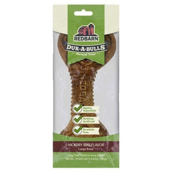 Redbarn Dur-A-Bulls Bone Hickory BBQ Flavor, Large 1pc